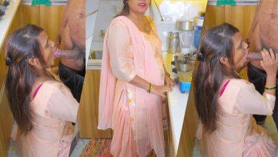 Pinki Cute MILF Hardcore Fuck in Kitchen with Dirty Hindi Talk - Son-in-Law Cums Inside Stepmom's Tight Pussy - veryfreeporn.com - India