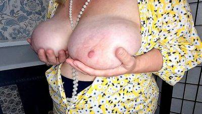Office Manager Cheating Wife Shows Massive Natural Tits - BBW Amateur MILF Homemade - veryfreeporn.com - Britain