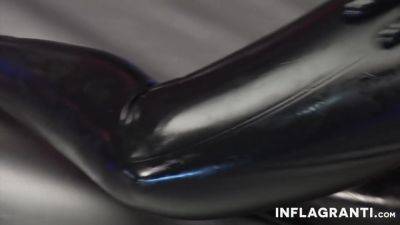 Blonde slut in latex riding cock - Inflagranti - hotmovs.com - Germany