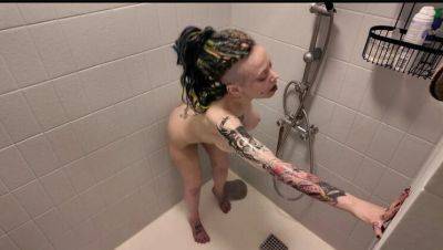 EdgesOfReality Live Shower Masturbation Cam with Big Tits and Piercings - xxxfiles.com - Denmark