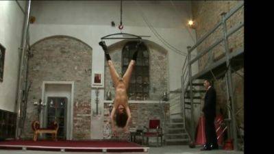 Mireille FAVROD(-Blaser) suspended and whipped - upornia.com