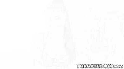 Queenie Sateen In Milf Barely Manages To Swallow Dick Down Her Throat - hotmovs.com