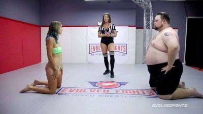 Stacey Daniels Blowjob & Rough Mixed Wrestling Sex Fight with Vinnie O'Neil - xxxfiles.com
