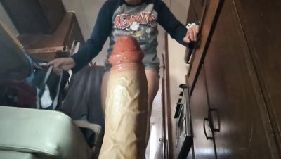 Hot Milf Jamponie Takes Huge Dildo in Her Pussy - Solo Mature Masturbation - xxxfiles.com - Britain