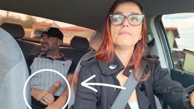Skinny Redhead Brazilian Taxi Driver Catches Client Jerking Off in Backseat - Amateur Car Masturbation & Public Nude - veryfreeporn.com - Brazil - Portugal