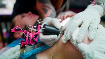 Big Dick Tattooed Foursome - Merry's Anal Adventure with Double Blowjob & Facial - veryfreeporn.com - Britain