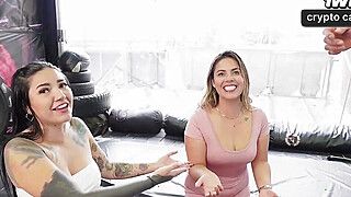Our trainer's manmeat is hefty and he pummels us hard. Julianna Rose, the greatest XXX porn! - ah-me.com