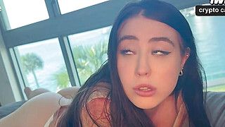 Hot Russian woman forgets panties, prepped for XXX oral pleasure and doggystyle ride. - ah-me.com - Russia