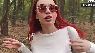 Step mom and stepson share tent in forest, fever up with super hot hand job to flawless facial cumshot - - ah-me.com