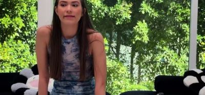 All natural brunette newcomer gets on cock from behind - inxxx.com