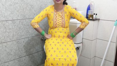 Indian stepmom fucks step son in bathroom dirty talk Hindi audio - veryfreeporn.com - India