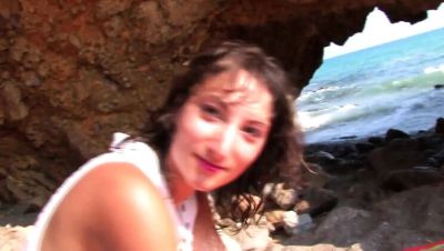 Beach Surprise: Two Hot Teens Blow Tourist For Cumshot on Spanish Shore - xxxfiles.com - France - Spain