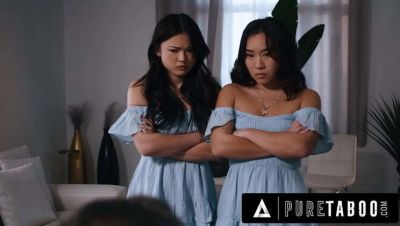 Lulu Chu - Charles Dera - Riding Dick - Kimmy Kimm - Stepdad's Fantasy Fulfilled: Asian Stepsisters Lulu Chu & Kimmy Kimm Take Big Cock Together - porntry.com