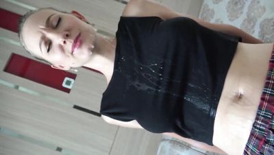 Blow Job - Angel The Dreamgirl - College Uniform Babe Angel The Dreamgirl Gets Facial Spray Blowjob POV - porntry.com - Britain