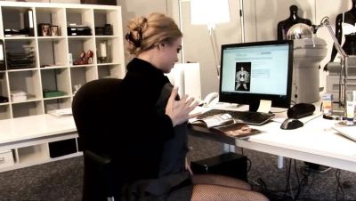 Blonde office secretary Alisha Laine fucks hard on desk - deep throat & cum in mouth - porntry.com