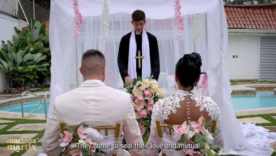 Mariana Martix - Mariana Martix Wedding Fuck: Busty Latina MILF Takes Big Cock From Priest in Bathroom After Marriage - xxxfiles.com