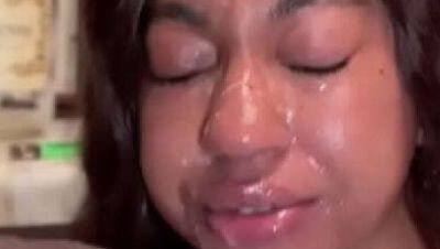 Fiji Asian teen deep throat fucked by big black cock at 4th of July party - Rough POV blowjob & cum swallow - veryfreeporn.com