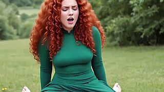 Scottish princess Merida’s big tits bounce wild as she’s wrecked anal & gets cum painted (AI) - ah-me.com - Scotland