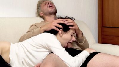 Horny Stepsister Blowjob - Cute Teen Latina Sucks Big Cock While Watching TV - xxxfiles.com - Germany