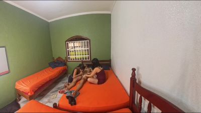 Menage Trois In Couple Shares Room With Their Friend; The Wife Wasnt Expecting This! - hclips.com - Brazil