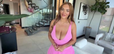 Hot Wife - Busty neighbor gets a kitchen creampie for an egg - inxxx.com