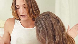 Savor the view of Stepmom's smooth-shaven poon in this strong hard-core porn! - ah-me.com