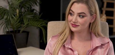 Blake Blossom - Trimmed Blonde Reporter Tits Get Cum Covered For A Cover! - theyarehuge.com
