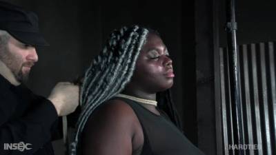 Super chubby black woman Zoey Sterling gets her pussy punished in the BDSM room - anysex.com