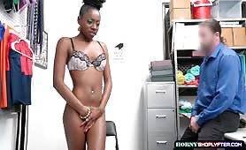 Ebony teen Amari Anne mounts officers cock in her pussy - al4a.com