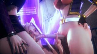 Futa - League of Legends triple futa - KDA Akali, Ahri, Evelynn - 3D Porn - pornhub.com