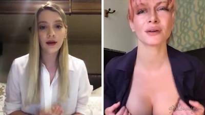 Two webcam models are jilling off beautiful pussies - anysex.com