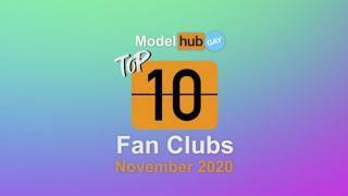 Top Fan Clubs November 2020 - Pornhub Model Gay Edition - pornhub.com