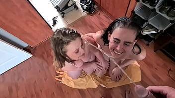 Asking my stepsister if her boyfriend can give us both piss facials - xvideos.com