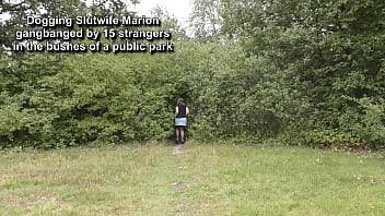 Marion fucked by 15 strangers in the park - xvideos.com