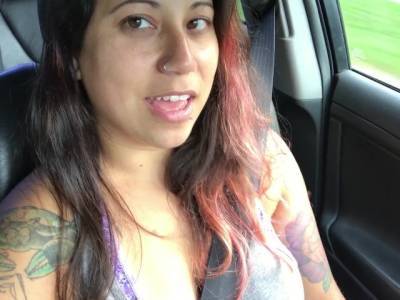 Dirty talking in the car. Can you make me cum while I'm driving? - youporn.com