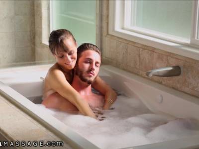 NuruMassage Stepmom Draws Bath for Son - youporn.com