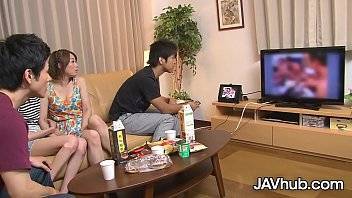 JAVHUB Japanese foursome with Hinata Hyuga and Haruka Sasano - xvideos.com - Japan