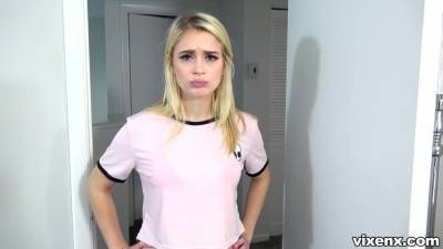 Linda Blonde - Sweet blonde, Anastasia Knight got filled up with a rock hard dick and liked it - upornia.com