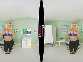 Voluptuous nurse strips and teases in VR POV porn video - sunporno.com