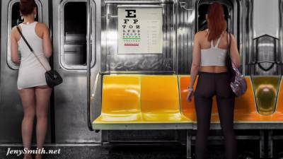 Upskirt Flashing in Subway — virtual reality with Jeny Smith - hotmovs.com