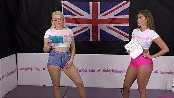 Bra and Panties Match (Strip-Wrestling Match) w, Loser gets strapped in a nappy (diaper)!! ~ Chrissy Morgan vs Tammy Pink - xvideos.com