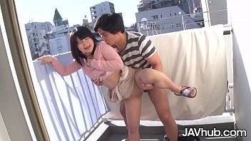 JAVHUB Japanese teen fucked from behind on the balcony - xvideos.com - Japan