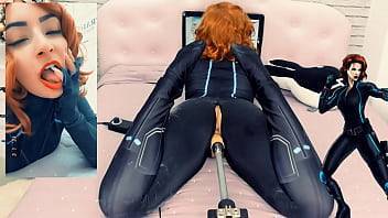 Black Widow Loves Your Cock in her Pussy - Big Toy on a Sex Machine - Cosplay Girl HD - xvideos.com