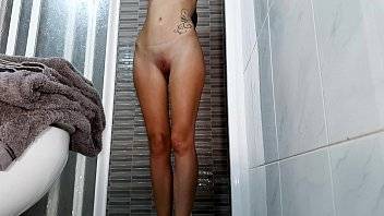 Hidden camera spying on sexy wife in the shower - xvideos.com