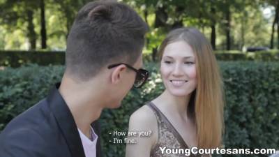 Mia - Young courtesan from Russia Mia Reese gets intimate with her new client - anysex.com - Russia