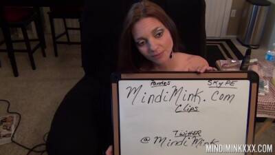 Mindi Mink - Sweet woman shoves magic inches down the pussy while on cam - xbabe.com