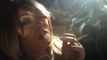 Tina - BBW Domme Tina Snua Smoking A Cigarette Deep Between Fingers With Drifting - xvideos.com - Britain