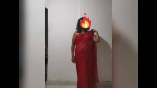 Sri Lankan wife fucked in hot red saree Piyumi Hansamali - pornhub.com - India - Sri Lanka