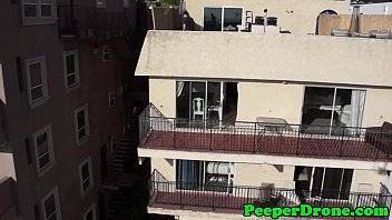 Rooftop sex filmed by drone - xvideos.com