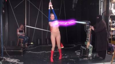Superheroine Supergirl Captured Bound And Humiliated By Thug - upornia.com